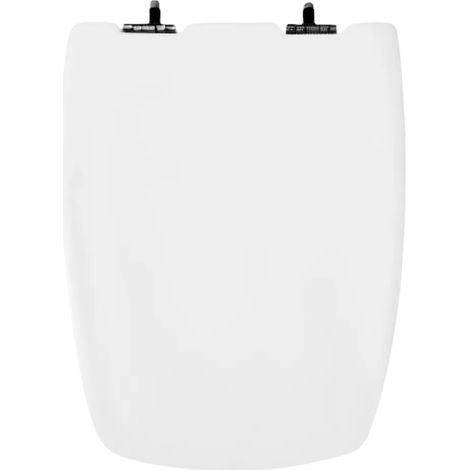 Abattant adulte pour WC Cheverny blanc – Fibre de bois MDF – Fixations en bordure – Dimensions 45.6 x 36.8 x 5.3 cm – Espinosa (1/4)
