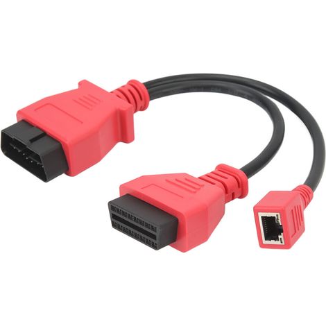 Connettore per cavo di programmazione del telaio di tipo F per Autel MS908 PRO MS908S PRO MaxiSys Elite IM608 Adattatore cavo Ethernet OBD2