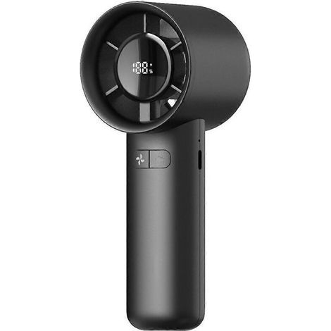 Ventilateur portable à affichage numérique, idéal pour les voyages et rechargeable (1/5)