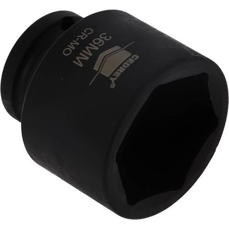 DOUILLE CHOCS CARRE 1/2'' 36MM COURTE L.40MM CEDREY