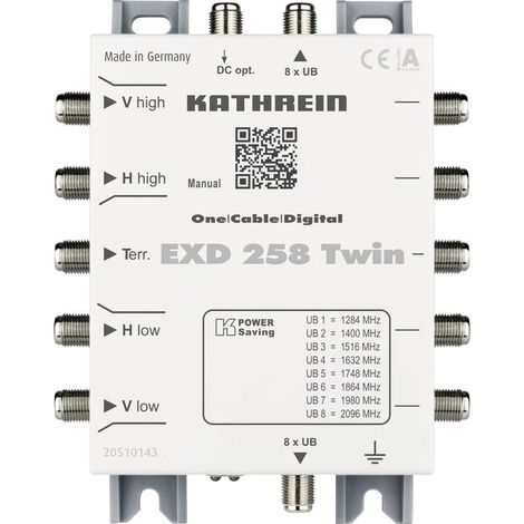 Commutateur multiple kathrein EXD 258 Twin 5 entrées 5 sorties