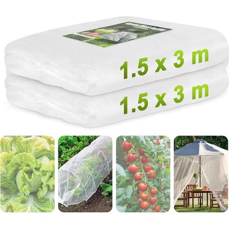 Feinmaschiges Gemüsenetz 1,5x3m für Hochbeet, Obstbäume, Gewächshaus (1/5)
