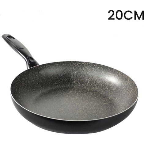 TrAdE Shop Traesio - Padella Antiaderente Antigraffio Pratica Veloce Resistente A 7 Strati Cucina Da ø18 A 32cm -    -diametro 20cm   -
