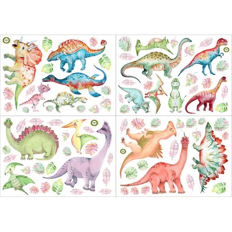 Autocollant Murale Dinosaure - Phosphorescent - Pour Chambre D'Enfant - Compatible Murs Lisses - 1 Pièce (1/5)