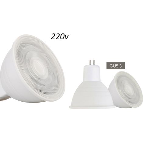 Faretto Lampadina LED 7W GU5.3 MR16 700Lm 60° 220V SMD2835 IP60 Luce 4000K Natur (1/3)