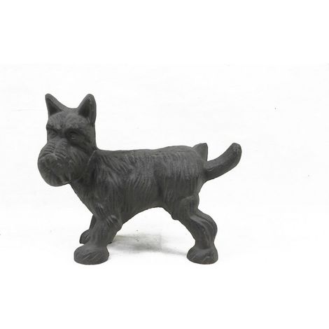 18cm Dog Ornament - Cast Iron - L15 x W15 x H18 cm