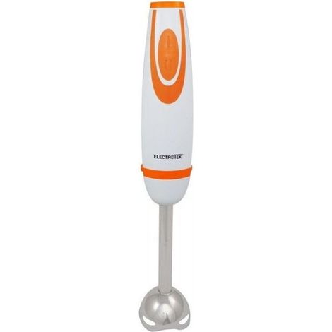 Mixeur plongeant Thulos 2 vitesses, tige et lames en acier inoxydable, orange (1/5)