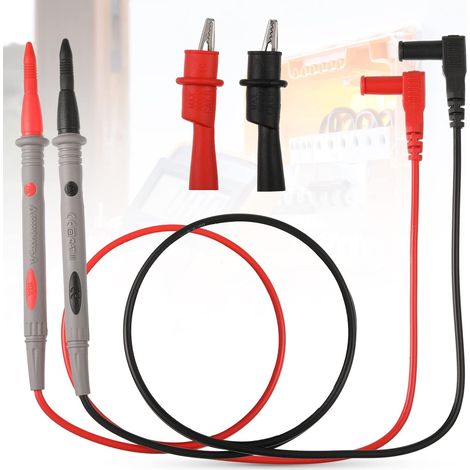 Sondes de test PT1005 1000 V 10 A Pointes test multimètre polymètre, câble de polymètre, multimètre, goupille de test numérique universelle, accessoire de pointe, câble ampèremètre, multimètre de (1/5)