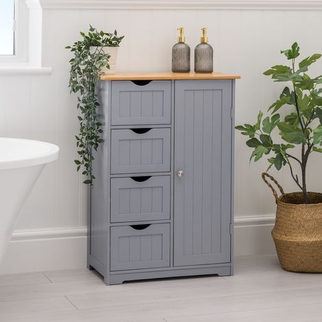 Lustleigh Grey Bathroom Drawer Cabinet (1/5)