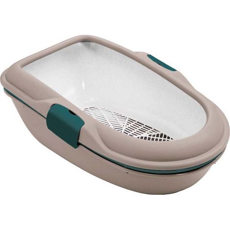 Zolux Furba Bandeja de Arena para Gato Marrón-Verde 59x39x22 cm