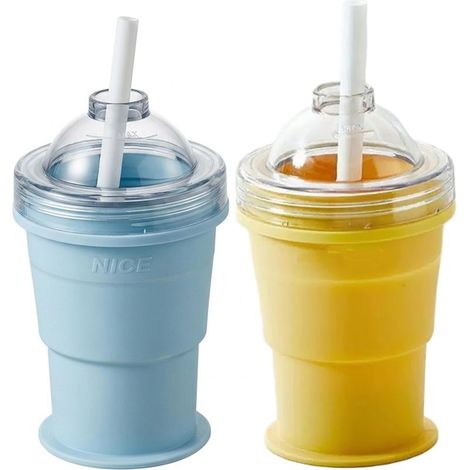 de 2 moules à café glacé réutilisables en silicone avec couvercle et (1/5)