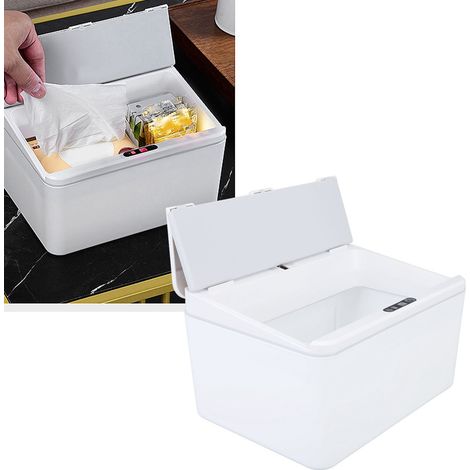 [Intelligenter Mülleimer] 6-Liter-Mülleimer mit automatischer Induktionsöffnung und USB-aufladbarem Deckel für Zuhause und Büro – ABS+PP-Kunststoff, berührungsloser Deckel (1/5)