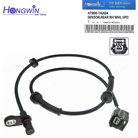 Capteur de vitesse de roue ABS avant et arrière gauche et droit pour Nissan Juke 1.5 1.6 2011-2017 47900-1KA0A 47901-1KA0A 47910-1KA0A (arrière droit) (1/5)