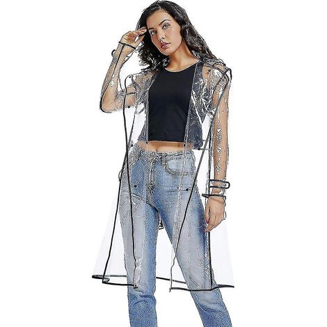 Imperméable imperméable léger et pliable, ponchos de pluie transparents (1/5)
