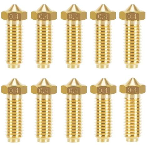 10PCS buses en laiton pour Anycubic Kobra 2, pièces d’imprimante 3D 10PCS 0.4mm Kit de buses pour Kobra 2, Kobra 2 Neo, Kobra 2 Pro, Kobra 2 Plus, Kobra 2 Max (1/5)