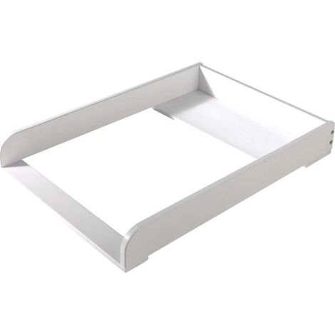 Paris Prix – Table à langer pour commode Erik 76cm – Pin massif et MDF – Dimensions L. 76 x l. 54 x H. 10 cm – Couleur blanc