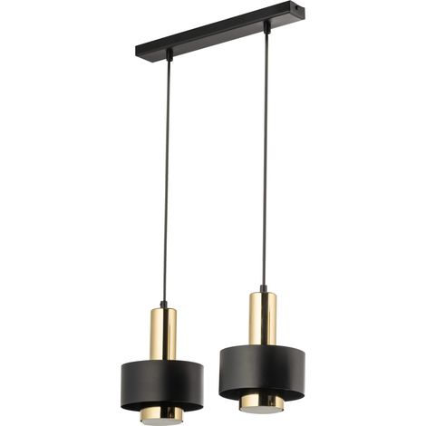 Suspension minimaliste noir/or 2xGX53 Rif Lux Sigma