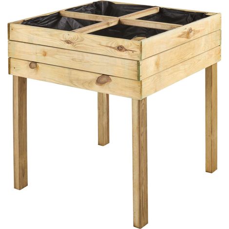 Carré Potager Surélevé / sur pieds Paprika 90L (1/4)