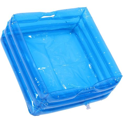Baignoire gonflable pour piscine et maison en PVC - Portable et pliable - Design élégant - Convient pour les pieds et les animaux domestiques (1/5)