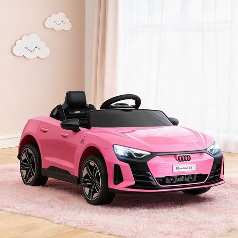 Voiture électrique enfant métal rose avec télécommande en métal (1/5)