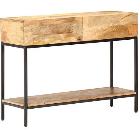 Table console-Table d'entrée 100x35x76 cm Bois de manguier massif 998616 (1/5)