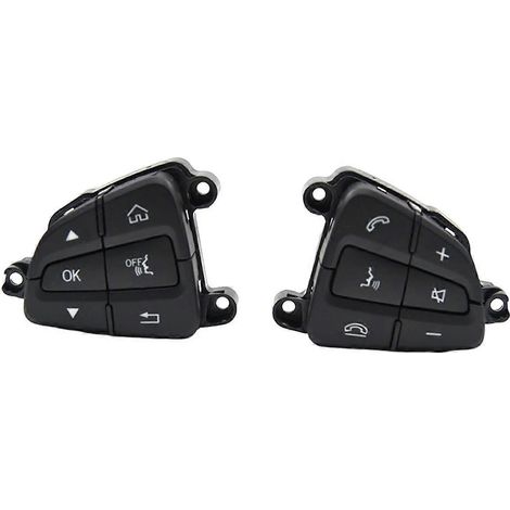 Boutons de commande multifonctions au volant compatibles avec Mercedes Classe C GLC W205 A0999050200 A0999050300 Noir - Parfait-AquaForge (1/5)