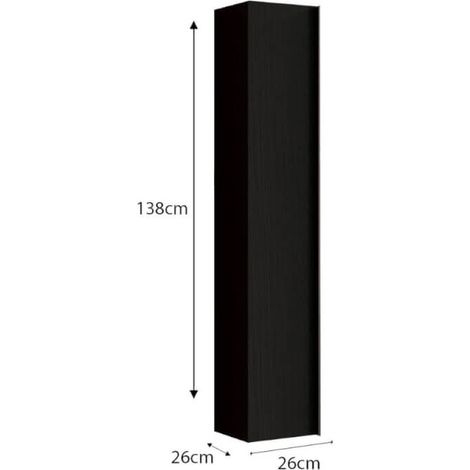 Adam hängende Badezimmersäule 26x138h Esche schwarz