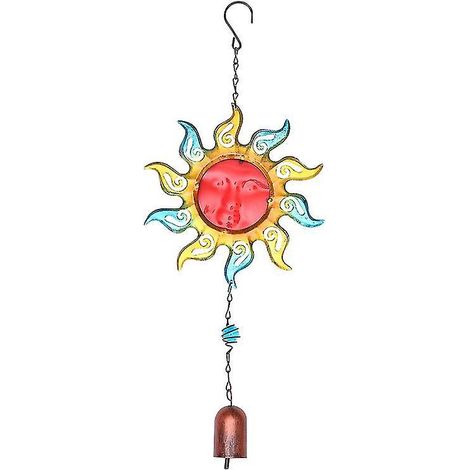 1 carillon éolien en fer et verre artistique (1/3)