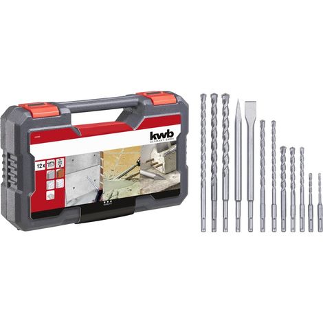 SET 12 PUNTE SDS PLUS E SCALPELLI IN VALIGETTA  EINHELL KWB