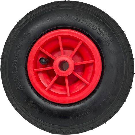 1PZ RUOTA CON CAMERA D'ARIA PER CARRELLI PORTASACCHI Ï mm.215 Ï foro mm.16 (1/3)