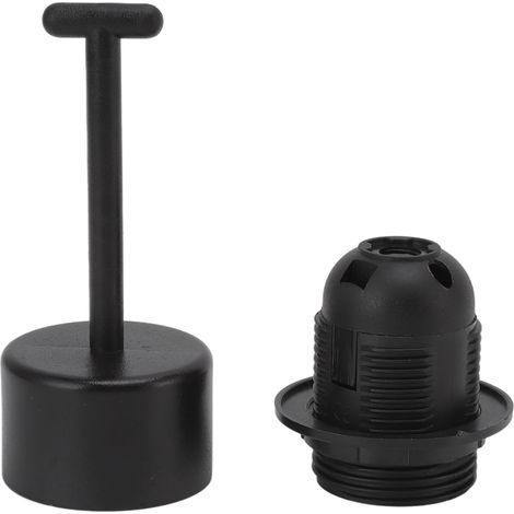 Ortviai Support de Lampe E27 en Cuivre avec Manchon – Lot de 10 Douilles Noires Résistantes à la Chaleur (1/5)