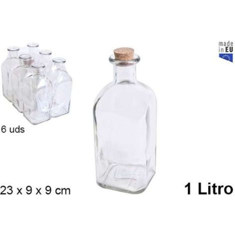 Bottiglia Vetro Nat. C/T Sug. 1Lt 107790
