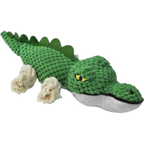 Pour Chiots Qui Couinent Animal En Peluche Interactif Doux Crocodile De Résistants À La Mastication Pour Chiots Plage Piscine Parc Chambre Jardin Intérieur Extérieur En (1/5)