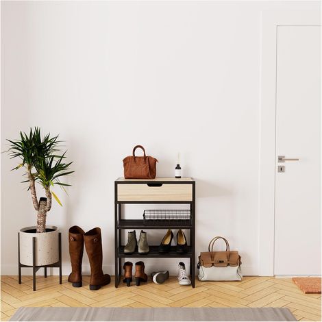 WILKO Eingangskonsole aus Metall und Holz