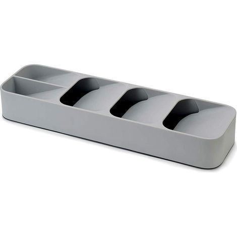 Bloc porte-couteaux en plastique, support de rangement pour couteaux, fourchettes et cuillères dans un tiroir (1/2)