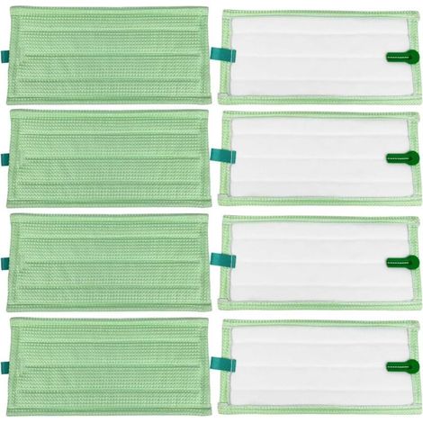 Chiffons microfibre Vorwerk Kobold Nettoyage 8pcs, compatible SP600/SP600S/SP7/SPB100 Propriétaires de Vorwerk Kobold (1/4)