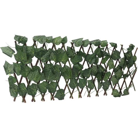Haies artificielles, clôture simulée, extensible, protection solaire, imperméables, topiaire artificielle, plantes pour jardin, feuilles de vigne (1/5)