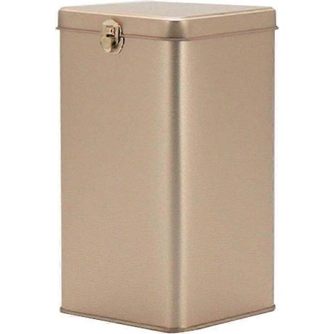 Boîte à thé pratique en métal, boîte à thé en fer-blanc, pot de rangement pour thé domestique (1/3)