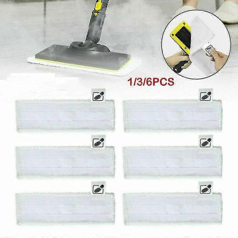 Ensemble de 1/3/6 pièces de lingettes éponge pour nettoyeur vapeur Karcher SC1 SC2 SC3 SC4 SC5 - 1 pièce (1/5)