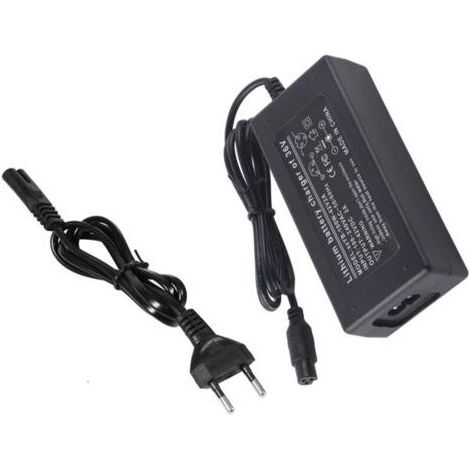 Chargeur Secteur Lithium - ABS Ignifuge - Sortie DC 42V 2A - Interface 3 Pins - Compatible Scooter Électrique 6.5-10 Pouces - Noir (1/5)