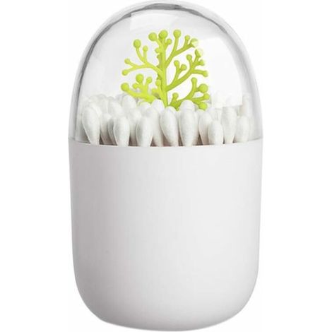 [JAMAIS UTILISÉ]1 paquet de cure-dents pour plantes quatre saisons vides/boîte de coton-tige pour animaux, réutilisable, maintient les écouvillons et les cure-dents propres et faciles à ranger (arbre  (1/5)