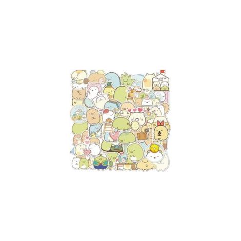 Pegatinas adorables estilo anime japonés (50 unidades) para portátil y botella de agua - Crezuo (1/5)