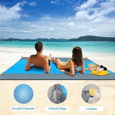 Strandmatte – 2 x 2,1 m – Wasserdicht – Hochwertige Isolierung – Rutschfest (1/5)
