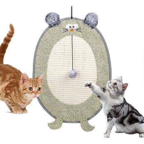 【02】Griffoir mural mignon, protège-meubles, griffoir vertical pour chat, jouet d'enrichissement pour chatons, jouet abrasif pour pattes d'intérieur (1/5)