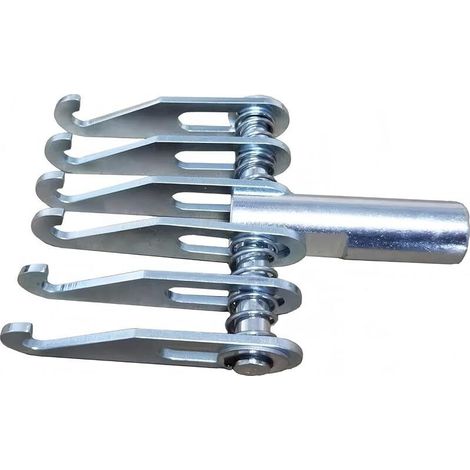 Extracteur de bosses réglable en métal avec 6 tractions et crochet, griffe extracteur de bosses pour la réparation de carrosserie, outil de débosselage pour la réparation de carrosserie automobile (1/5)