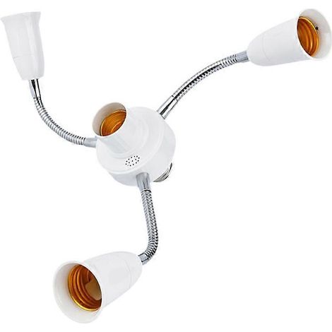 E27 LED-Splitteradapter, verstellbar mit 4 Ausgängen, für Büro- oder Wohn-Stehlampen (1/5)