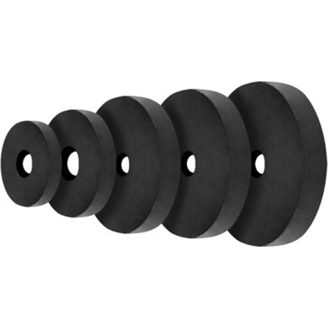 Zapatillas de goma para grifos bolsa 100 uds - 12mm