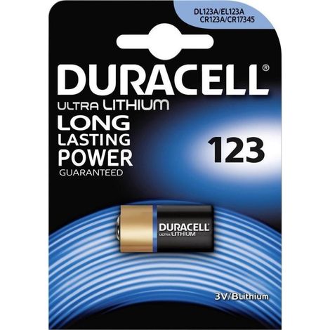 Trade Shop - DURACELL 123 BATTERIE BATTERIE LITHIUM BATTERIEN 3V 2024 CR123 CR123A DL123 CR17345 -
