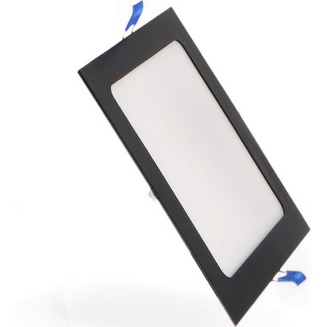 IluminaShop - Panel LED Cuadrado Negro 12W CCT