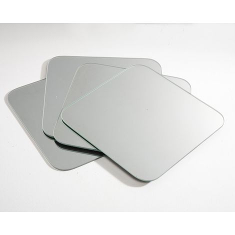 Set mit 4 abgerundeten quadratischen Spiegeln 20x20cm SANS MARQUE (1/3)